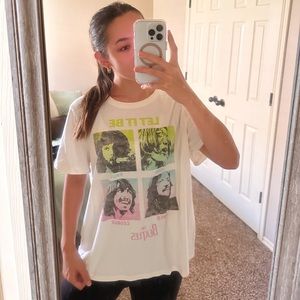 american eagle beatles graphic tee